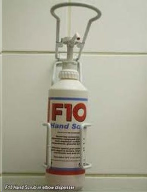F10 Elbow Soap Dispenser (Metal)Fits 500ml Bottle