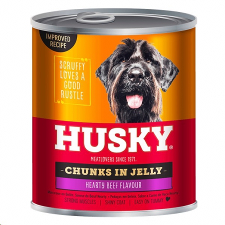 Husky Chunks in Jelly Beef 775g ca