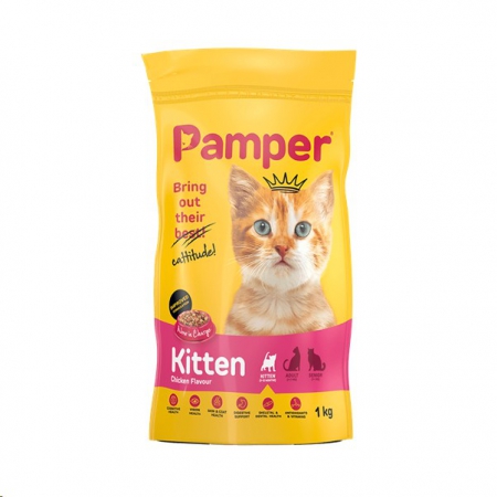 Pamper Kitten Chk 1kg