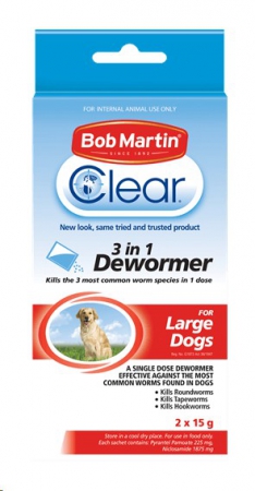 Bob Martin 3 in 1 Dewormer Lrg Dog