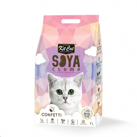 Litter Clump Soya Kit Cat 2.8kg Confetti