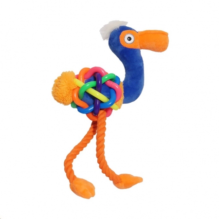 Toy Tough Multi-Texture Flamingo Sm Rosewood