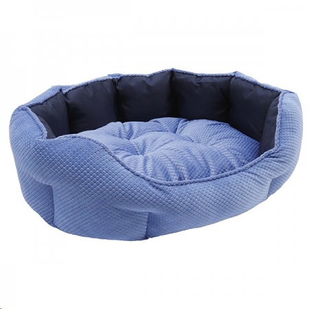 Bed Pet Quilted Water-Resist 78cm Navy Rwood
