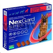 NexGard Spectra XL(30-60kg)3 Pack Red