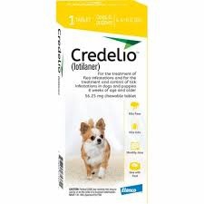 Credelio 56.25mg (1.3-2.5kg) Tabs 3 Yellow*