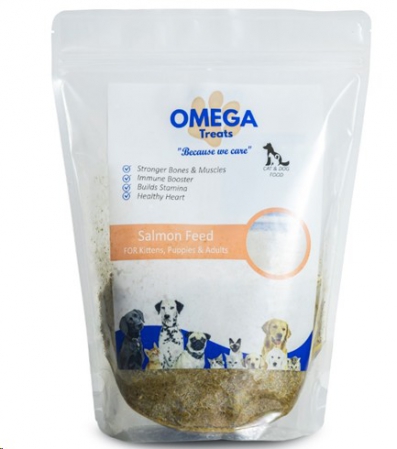 Treats Salmon Feed (Food Topper) 150g Omega dno Di