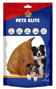 Pets Elite Smoked Pigs Ear Wrapped