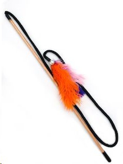 Cat Toy Dangler with Feathers and Bell Sprogley Di