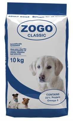 Zogo 10kg Classic Dog Food 22%% Protein