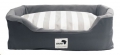 Rectangular Dog Bed Med 75x95cm Grey/Strip TBD