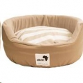 Round Dog Bed Med Beige/Stripe 55cm TBD