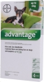 Advantage Small Dogs 4x0.4ml (0-4kg) Green*