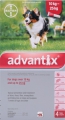 Advantix Large Dog 2.5ml 4 pip (10-25kg) Red *