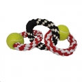 GREYSTONE Rope Toy Cotton 3 Rings & Two Balls