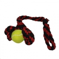 GREYSTONE Rope Toy Cotton Sling 2 Knots & Ball 30c