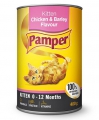 Pamper Kitten Chk & Barley 400g Can