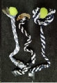 MCPets Rope Toy Cotton Sling 2 Knots and Ball