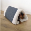 Bed Cat Pet Bedding Snuggle Plush 2in1 DenRw