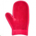 Massage Glove Rubber Red Sprogley